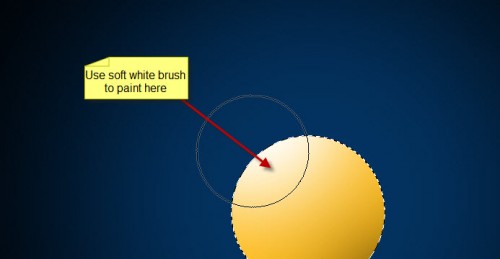 1 paint white 500x259 Design a Delicious, Shining Circle Play (Web) Button in Photoshop