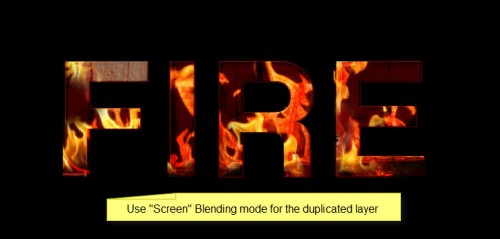 3 screen 500x239 Create Awesome Particle Flame Text Effect in Photoshop