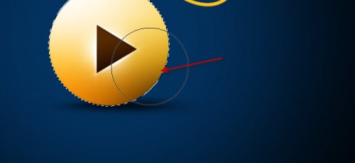 4 paint 4 paint1 500x229 Design a Delicious, Shining Circle Play (Web) Button in Photoshop