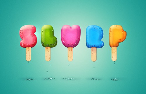 ice preview small 500x325 10 Unique and Eye catching Photoshop Typography Tutorials