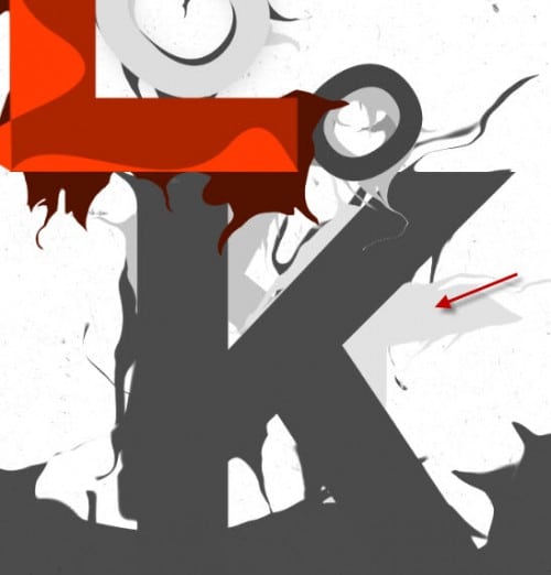 5 repeat 2 500x522 Design a Freestyle Text Effect with Pen Tool and Liquify Filter in Photoshop