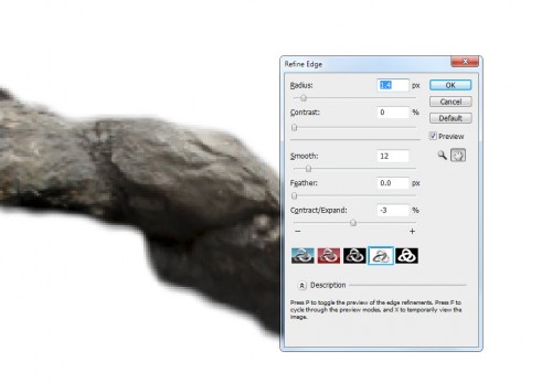 3 refine 500x347 Create a Rocky Text Effect with Space Background in Photoshop