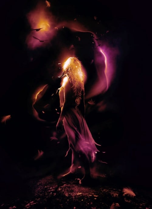 surreal model flatten 500x687 Create an Unique Surreal Photo Manipulation with Nebula Effect in Photoshop
