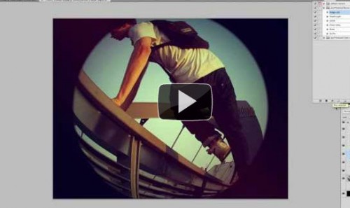 fisheye lens 500x297 Unique and Curious Photoshop Tutorial Showcase – February 2012