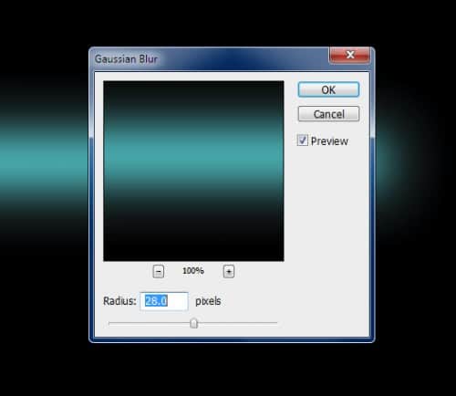 1 gau blur 1 gau blur 500x434 Create Sci Fi Style Laser Light Special Effect in Photoshop