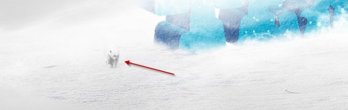 5 paste 500x159 Design a Snowy Arctic Text Effect in Photoshop