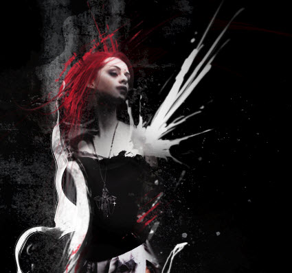 5 brush 5 brush Create Abstract Dark Photo Manipulation with Splatter Brushes in Photoshop