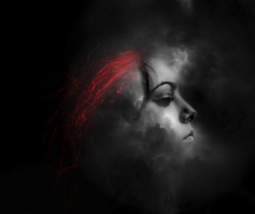 4 effect 4 effect 500x419 Create an Awesome Floating Face Manipulation with Fiery Hair in Photoshop