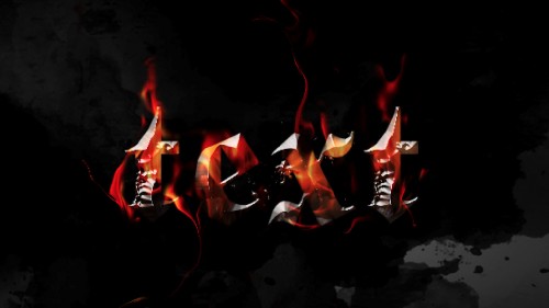 3 effect 3 effect 500x281 Create a Burning Metal Text with Melting Effect in Photoshop