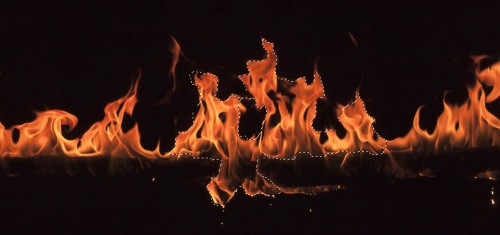 3 fire sel 3 fire sel 500x235 Create a Burning Metal Text with Melting Effect in Photoshop