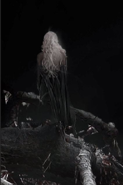 4 effect Create a Surreal Burning Tree Scene with Falling Particle Effect in Photoshop