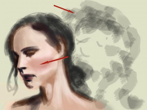 Natalie3 500x373 VIP Exclusive Photoshop Tutorial   The Digital Painting of Natalie Portman