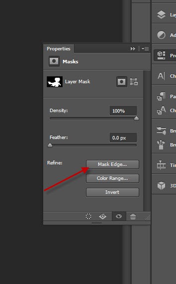 1 mask edge 1 mask edge Quick and Effective Hair Extraction Techinque via Refine Mask in Photoshop (CS5+)