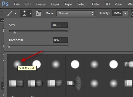 3 soft round 3 soft round Transform Normal Portrait Image into Artistic Painting in Photoshop