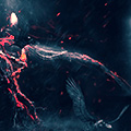 Create a Surreal Burning Tree Scene with Falling Particle Effect in Photoshop